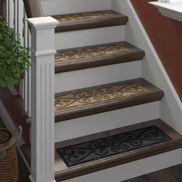 Bungalow Flooring Waterhog Squares Stair Tread & Reviews Wayfair